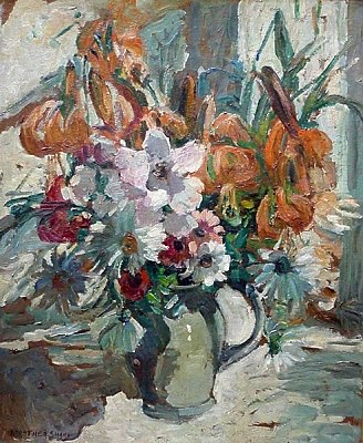 Flower Painting by Dorothea Sharp