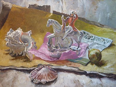 Still Life with figure by Mary Armour