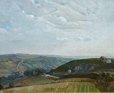 On the Road from Lands End by Samuel Lamorna Birch